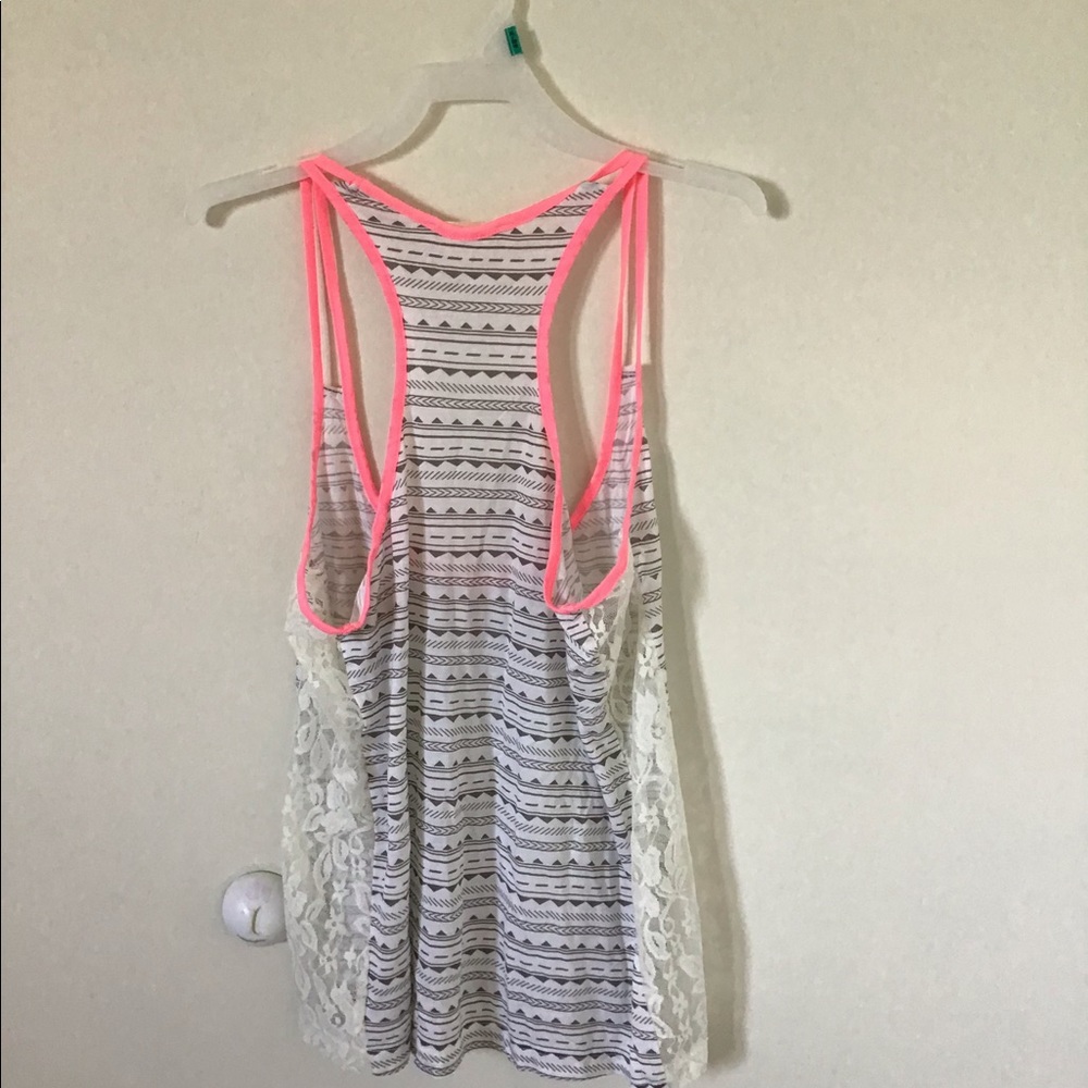 Patterned and Lace Top - Picture 2 of 2